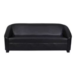 Modern India Seating DMOSF023 3 Seater Leatherette Sofa Set Black-19