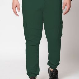 IVOC Plus Men Regular Fit Cotton Cargo Joggers-image-16