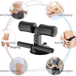 SILENCIO Sit-Up Bar With Foam Handle and Rubber Suction Seat Up Fitness Equipment Sit-ups and Push-ups Assistant Device For Weight Lose Gym Workout Abdominal Curl Exercise Work Out Trainer (Pack of 1) image 2