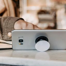 PopSockets Plant-Based Phone Grip with Expanding Kickstand, PopSockets for Phone - Translucent Ocean image 2