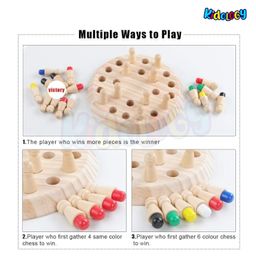 Kidology Wooden Memory Match Stick Chess Game | Color Memory Chess, Parent-Child Interaction Toy | Educational Intelligent Logic Game and Brainteaser Toys for Boys and Girls (Chess) image 5