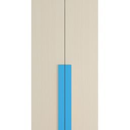 Adona Evita 2 Door Premium MDF Wardrobe With 3 Drawers And Long Handles - Ivory Blue-image-81