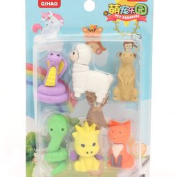 Animal Theme Eraser Set Pack of 5 (Colour & Design May Vary)-25
