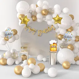 decor mantra Cheers to Celebrations: Decor Mantra's Ultimate Birthday Decoration Kit for Boys, Girls, and Kids - cheers mug Foil Balloons, Happy Birthday Banner, and More - Pack of 35-picture-22