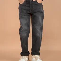 CRIMSOUNE CLUB Mild Washed Jeans - Grey-picture-32