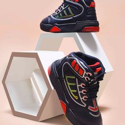 KATS Colour Blocked Lace Up Sneakers - Dark Blue-image-22