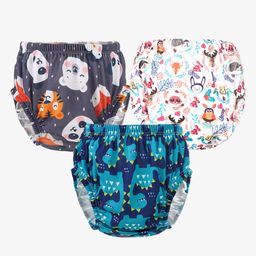 Chinmay Kids Baby Panty Boys and Girls Reusable Washable Printed Panty Pack of 3-image-65
