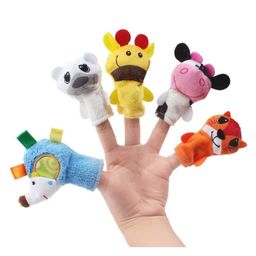 BitFeex Finger Puppets Set Soft Plush Animal Finger Toys for Kids, Perfect for Storytelling, Learning, and Party Fun, Boys and Girls Age 0 Months and Up-Pack of 5 Pcs-Multicolor -Height 15 cm-image-59