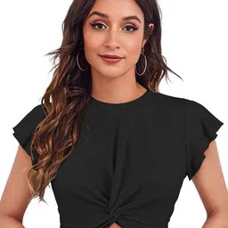 S.K.C Women Fitted Crop Top-image-75