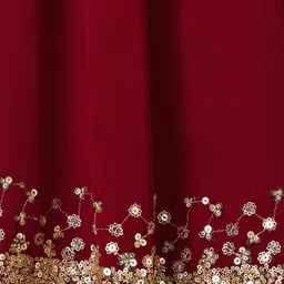 DIVASTRI Embellished Sequinned Semi-Stitched Lehenga & Unstitched Blouse With Dupatta image 2