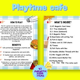 EDUSTAR Pretend Playtime Cafe Imaginative Kit for Little Chefs - Multicolor image 3