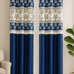 213 cm (7 ft) Polyester Room Darkening Door Curtain (Pack Of 2)-image-48