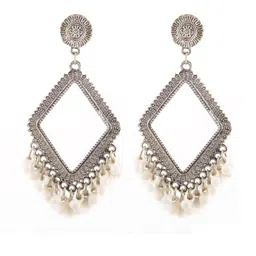 Creative Frogs Silver-Plated Alloy Jhumkas-image-33