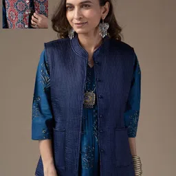 KUSVAA Women Reversible Open Front Jacket-7