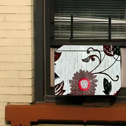 Kalra Magic Green & Red Printed Waterproof 1.5 Ton Window Air Conditioner Cover-image-81