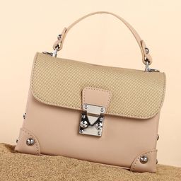 HAUTE SAUCE by Campus Sutra Colourblocked Leather Structured Shoulder Bag-picture-14