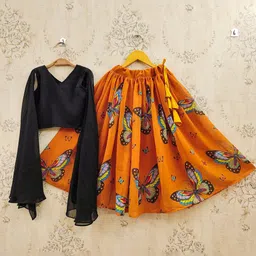 JOVK DESIGN Girls Ready to Wear Lehenga &-picture-6