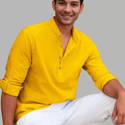 LIFE ROADS Men Asymmetric Kurta-picture-55