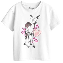 BonOrganik Girls Printed Pure Cotton T-shirt-image-25