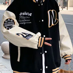 StyleCast Men Colourblocked without Longline Bomber with Patchwork Jacket image 1