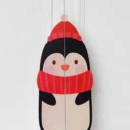 Pinch of Pretty 2Pcs Red & Black Printed Wooden Cupboard Door Handles-6