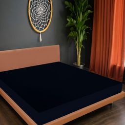 Wings Star Blue Single Cotton Breathable Mattress Protector-image-64