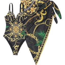 Miss Mosa By Akanksha Black Alondra Swimsuit With Sarong-picture-5
