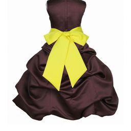 Shahina Fashion Girls Satin Party Dress-image-16
