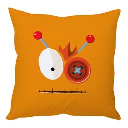 Stybuzz Eyes And Mouth Cushion Cover - Orange-image-78