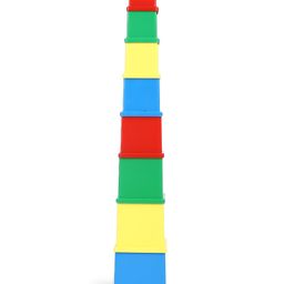Anindita Toys Stacking Cubes Multicolour - 8 Pieces-4