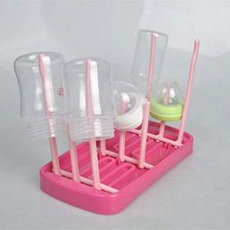 Syga Foldable Bottle Drying Rack - Pink-image-68