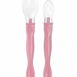 Beebaby 3 In 1 Weaning Silicone Spoon Set - Pink-24