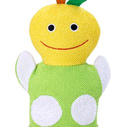 Bath Sponge with Smiley Face - Yellow Green-picture-3