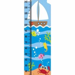 WENS Fish Print Height Measurement Wall Sticker - Multicolor-picture-15