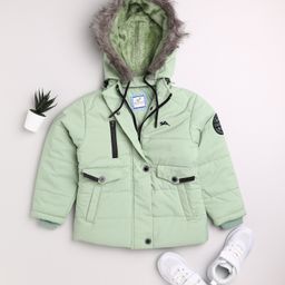 TOONYPORT Full Sleeves Hooded Jacket - Green-picture-22