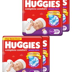 Huggies Wonder Pants Newborn - Extra Small (NB-XS) Size Baby Diaper Pants India's Fastest Absorbing Diaper - 48 Pieces - (Pack of 2)-image-53