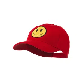 Infispace Men Embroidered Pure Cotton Smiley Summer Cap-91