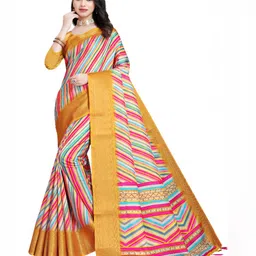 J 6 DESIGNER Striped Leheriya Saree-picture-37