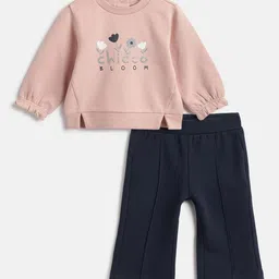 Chicco Girls Printed Printed Sweatshirt with long Trouser-image-28