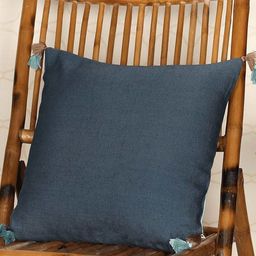 ONSETHOMES Navy Blue & Green Square Cushion Covers-picture-49