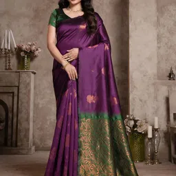 Garden Vareli Woven Design Zari Banarasi Saree-picture-39