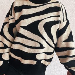 Mast & Harbour Women Abstract Printed Pullover Sweaters-picture-10