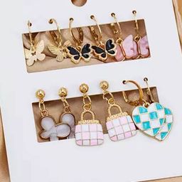 DressBerry Contemporary Hoop Earrings-24