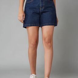 DOLCE CRUDO Women High-Rise Denim Shorts-picture-45