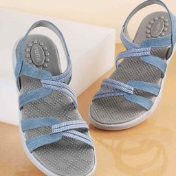 Metro Women Printed Backstrap Comfort Sandals-image-56