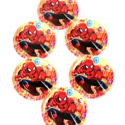 Funcart Spiderman Paper Plate Pack Of 6 - Multicolour image 2