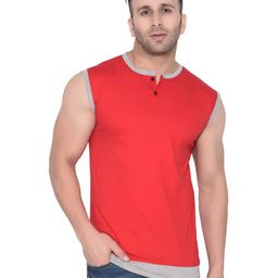 Blisstone Men Solid Henley Neck Cotton Slim Fit T-shirt-image-76