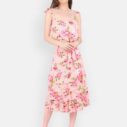 MARC LOUIS Women Newone Floral Print Fit & Flare Dress-image-81