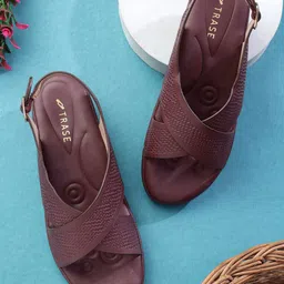 TRASE Women Round Toe Wedge Sandals-picture-22