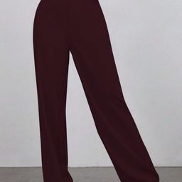 TOOCHKI Women Relaxed Straight Leg High-Rise Non Iron Trousers-image-86